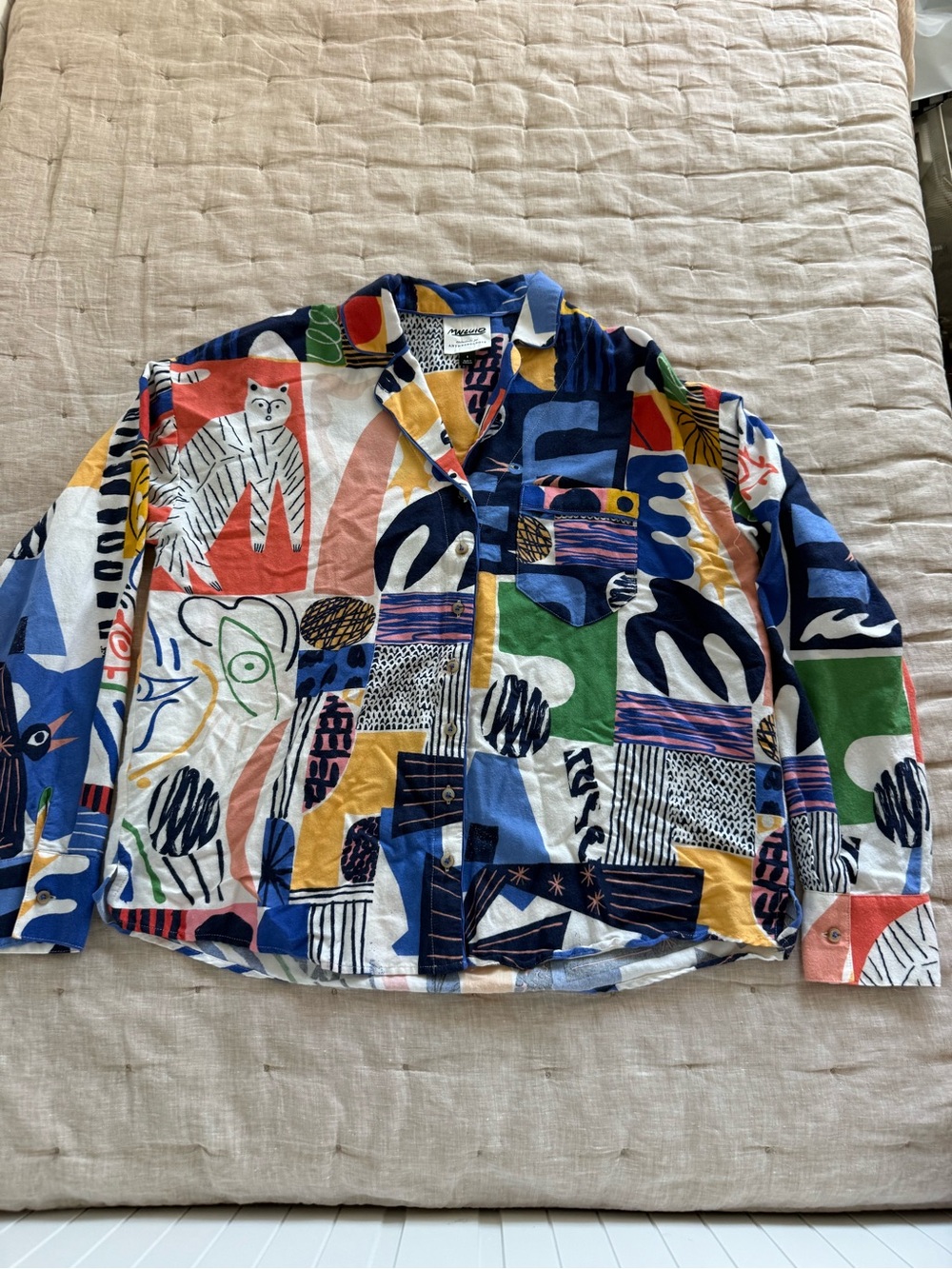 Anthropologie Marcello Velho Flannel Pajama Set Size Small - Picture 8 of 14
